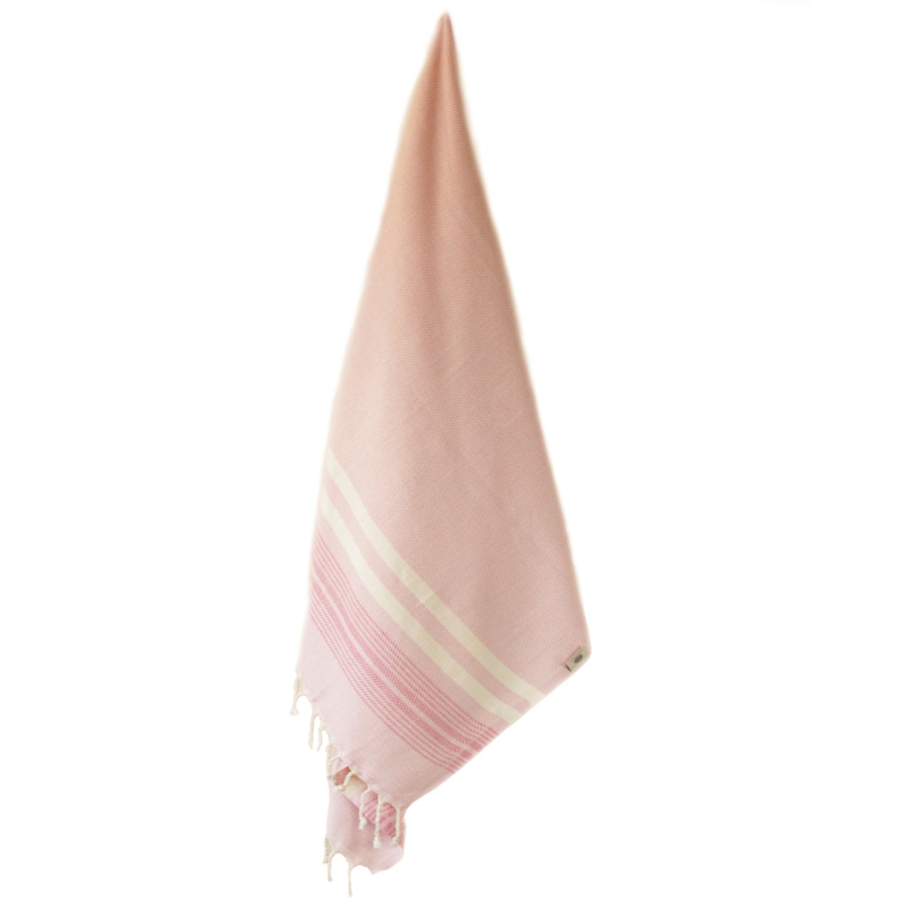 MADEATHAND Bad-Set im Jutesack - Hamam Handtuch pink hängend