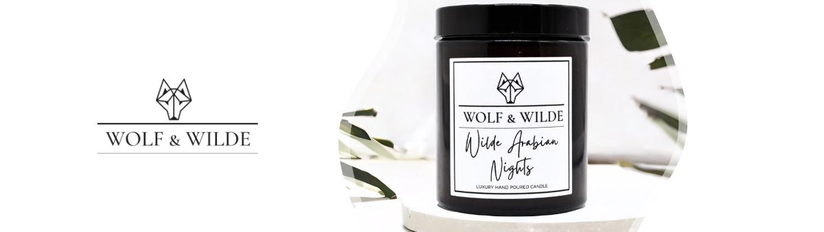 Banner Marke WOLF & WILDE - Duftkerzen im Glas aus Großbritannien