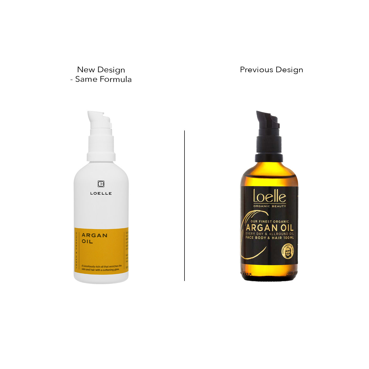 LOELLE Arganöl für Haut & Haar Pumpspender 100ml - Designs