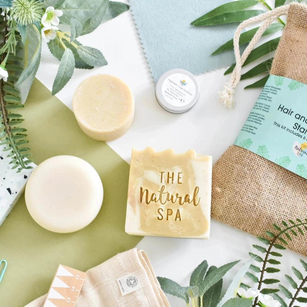 THE NATURAL SPA Geschenkset für Frauen - natürliche Pflege - Duftvariante Fresh - moodbild Seifen und Deocreme