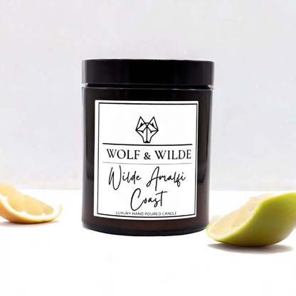 WOLF & WILDE Wilde Amalfi Coast Aromatherapie Duftkerze im Glas vegan - Kerze mit Früchten