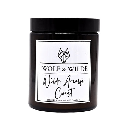 WOLF & WILDE Wilde Amalfi Coast Aromatherapie Duftkerze im Glas vegan - Kerze mit Deckel