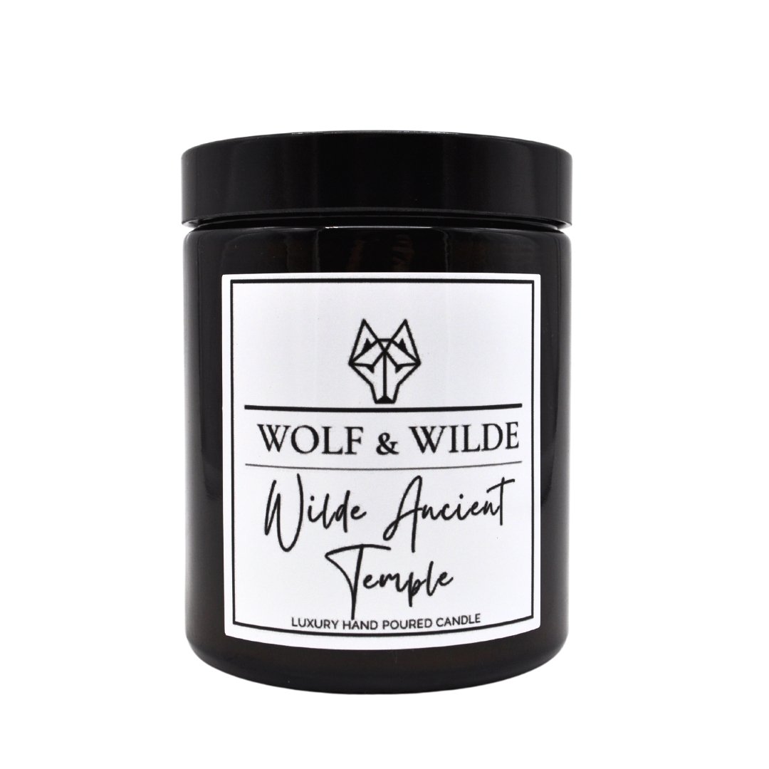 Wolf & Wilde Wilde Ancient Temple Aromatherapie Duftkerze im Glas Asien - Glas mit Deckel