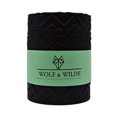 WOLF & WILDE Aromatherapie Duftkerze im Glas Extra Large vegan - stehend