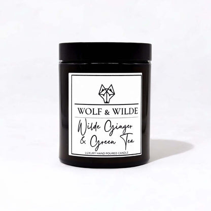 WOLF & WILDE Wilde Ginger & Green Tea Aromatherapie Duftkerze im Glas vegan - Kerze